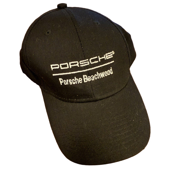 NWOT Porsche Men’s Black Beachwood Logo Baseball Hat – One Size