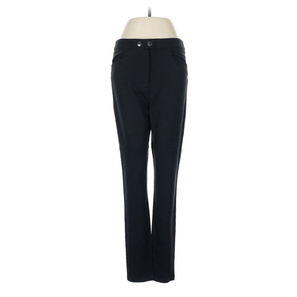 NWT Lela Rose Women's Seamed Zip Front Skinny Dress Pants – Black, Size 8