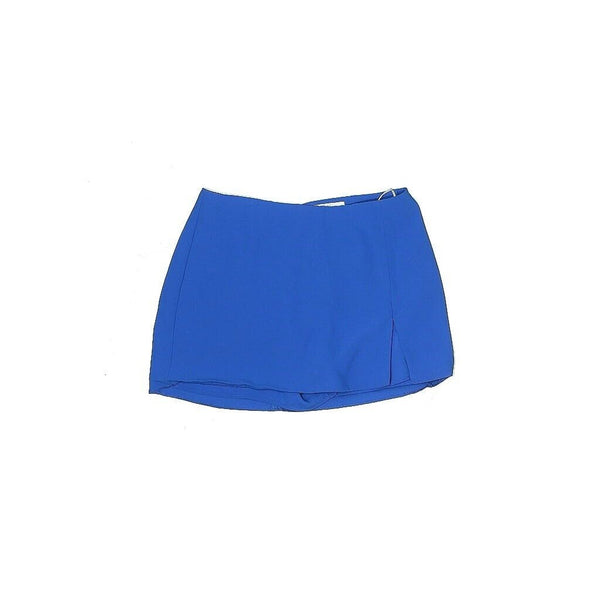 Amanda Uprichard Women's Blue Dale Mini Skort Skirt Medium