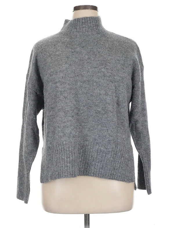 NWT Paca Women's Baby Alpaca Grey Turtleneck Sweater Size XL