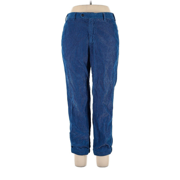 Sid Mashburn Women's Garment-Dyed Sport Trousers, Cobalt Blue Corduroy, Size 33 X 29