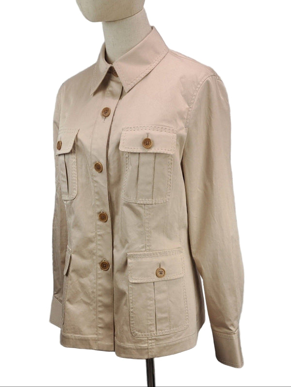 NWT Brooks Brothers Women’s Cargo Safari Jacket – Tan, Size 8