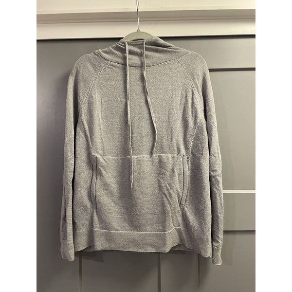 AWAY 100% Merino Wool Gray Travel Comfy Hoodie S