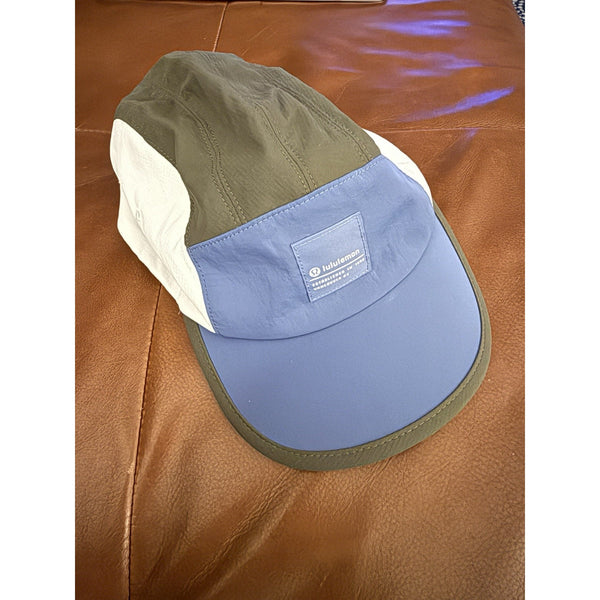 Lululemon Blue Camp Hat Cap Adjustable Patch 5-Panel Strap Low Profile S/M