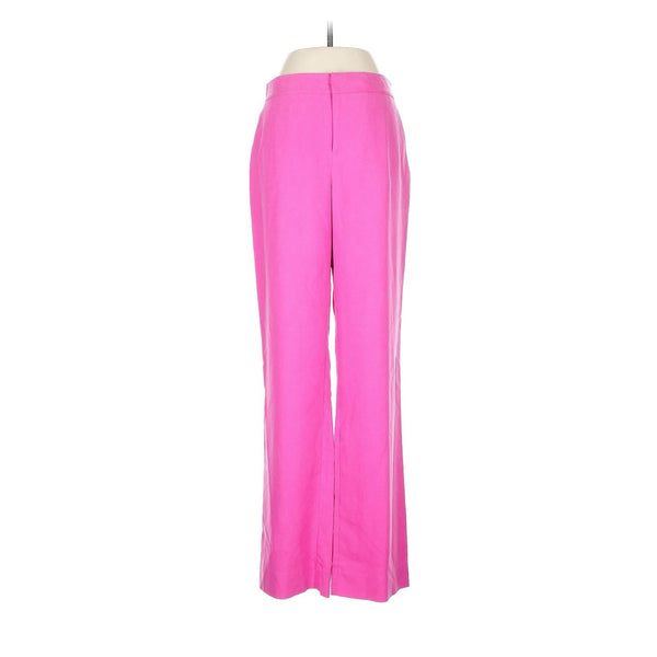 Lauren Ralph Lauren Women's Hot Pink Silk High-Rise Dress Pants | Size 6