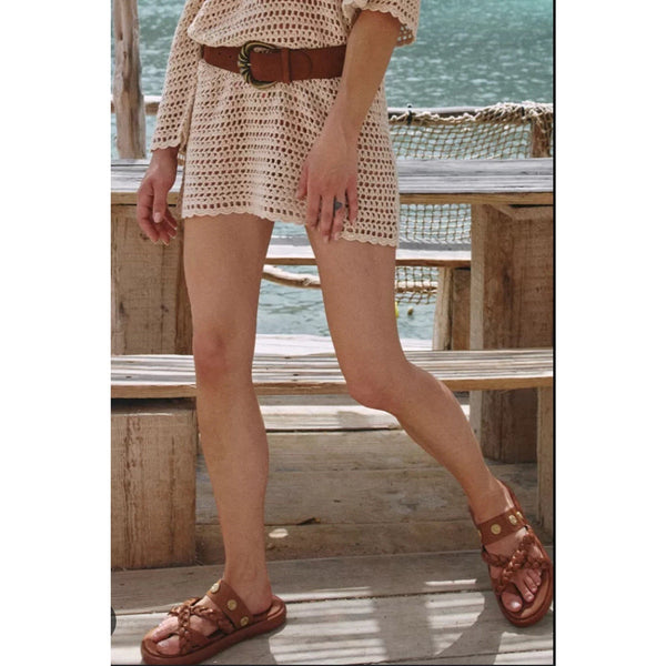 NWT Spell Neverland Brown Leather Strappy Sandals – Size 40 (US 9)