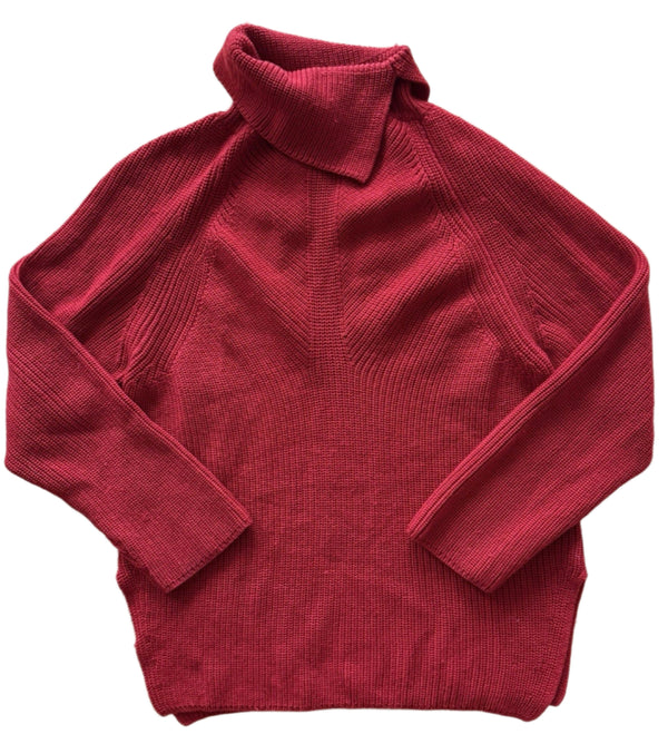 Les Copain Women's Red Turtleneck Knit Long Sleeve Sweater 48 US Large