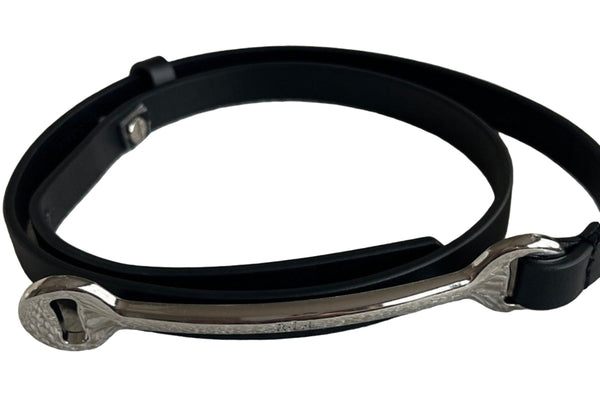 Lauren Ralph Lauren Women's Black Equestrian Belt – Medium