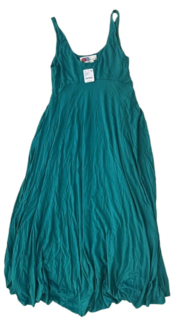 NWT Free People Women’s Teal Blue Green Beach Maxi Dress Size Small