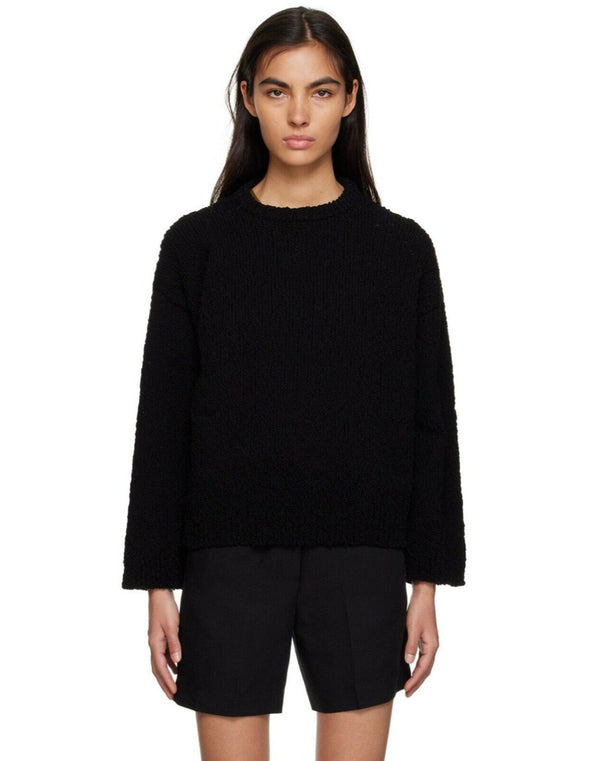 Totme Chunky Knit Black Pullover Sweater XS