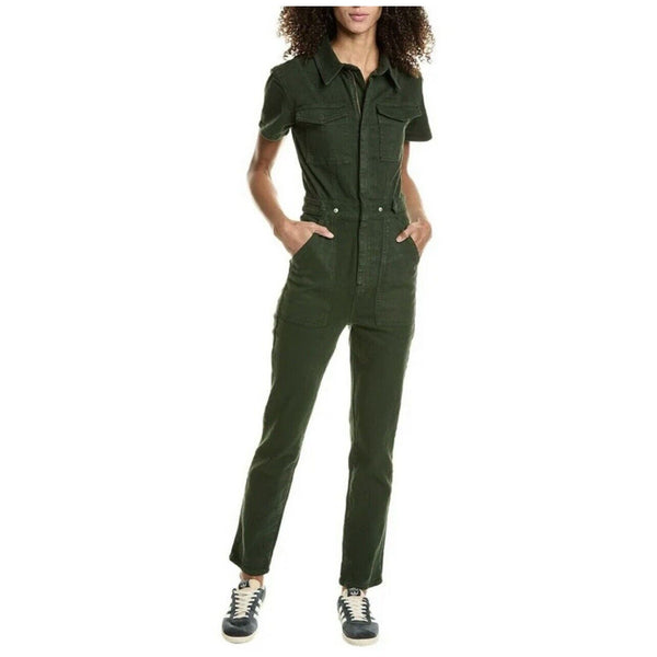 Good American Fit For Success Army Green Flight Jumpsuit Utility Medium