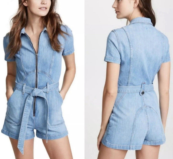 AO.LA Alice + Olivia Women's Denim Romper – Size 27