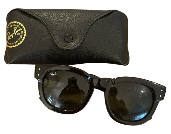 Ray-Ban Black Mega Hawkeye Sunglasses with Case