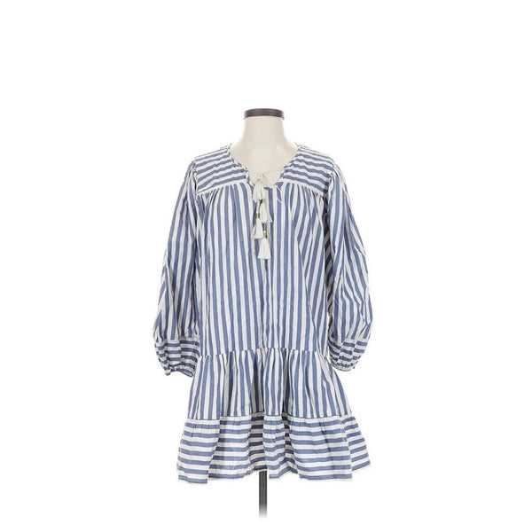 Bell Alicia Bell Women’s Blue & White Stripe Ari Dress – Size Small