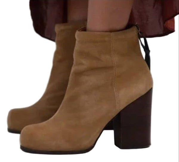 Jeffrey Campbell Rumble Suede Leather Western Booties – Size 6