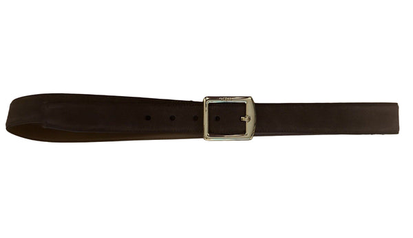 VTG Lauren Ralph Lauren Women’s Brown Leather Belt – Gold Buckle, Size Medium