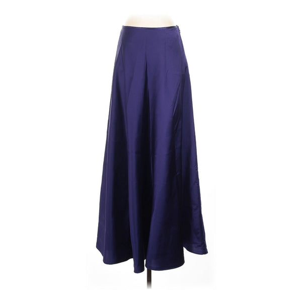 NWT VTG Ralph Lauren Women's Royal Purple Silk Full Maxi Formal Gown Skirt – Size 8