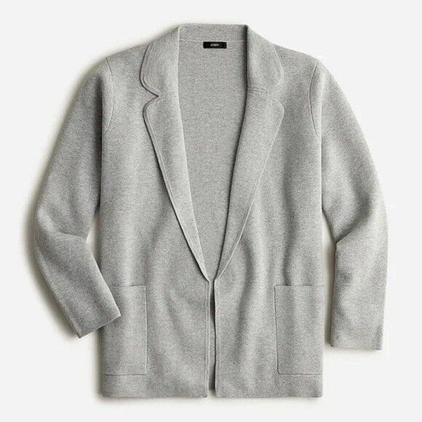 ✨J Crew Knit Gray Blazer Sophie Open Jacket Size XS