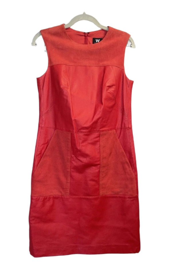 W by Worth Women's Edgy Red Sheath Sexy Short Dress, Size 2