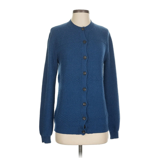 NWOT Gavea Women’s Cashmere Wave Cardigan Sweater Navy Blue XS