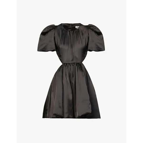 NWT Amy Lynn Women's Alana Puff Sleeve Black Mini Dress – Size Medium