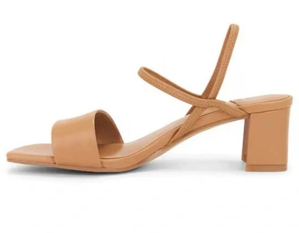Jeffrey Campbell ‘Adapt’ Nude Faux Leather Sandals - Size 8.5