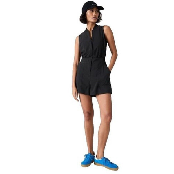 Athleta Brooklyn Women’s Black Utility Jumpsuit Romper – Size 2
