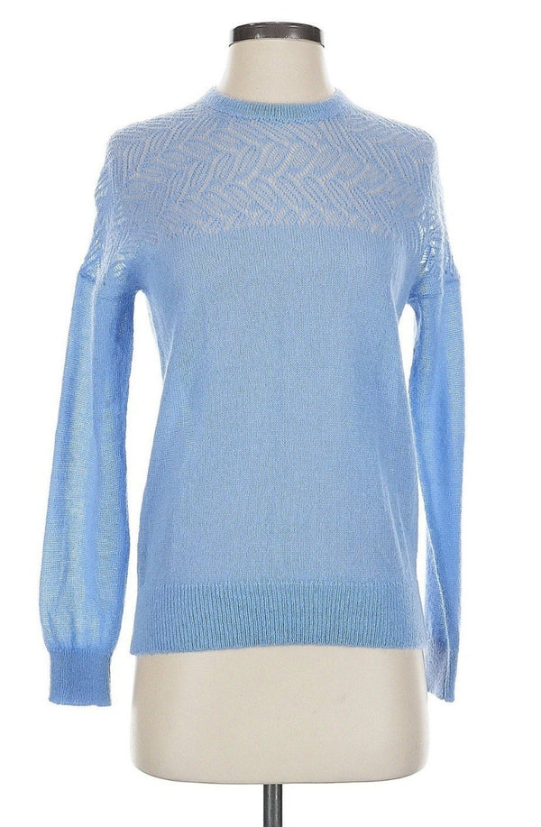 Pearl by Lela Rose Women's Alpaca Wool Blend Sweater – Baby Blue – Small