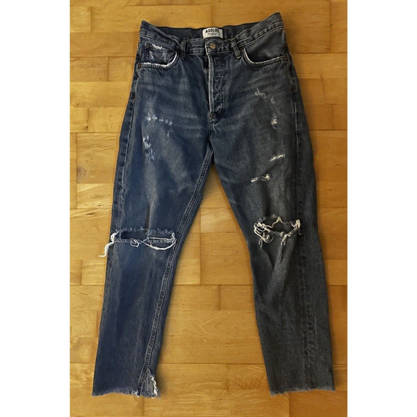 AGOLDE Jeans High Rise Feel Good Distressed Ripped Denim 26