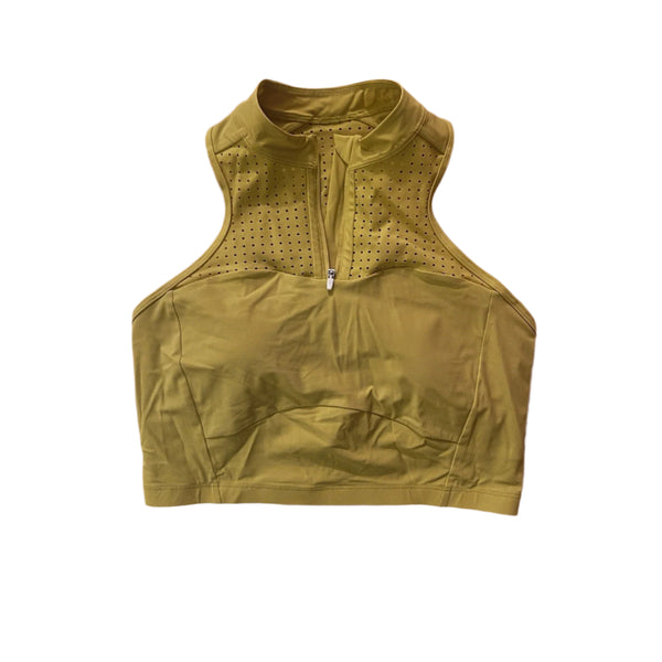 Lululemon Women's  Unleash Strength Bra – Medium Support, Yellow Serpentine, Size 10