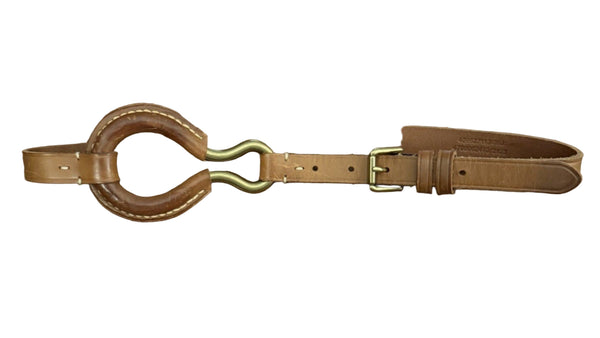 VTG RARE Polo Ralph Lauren Brown Leather Equestrian Brass D-Ring Belt – Size Small