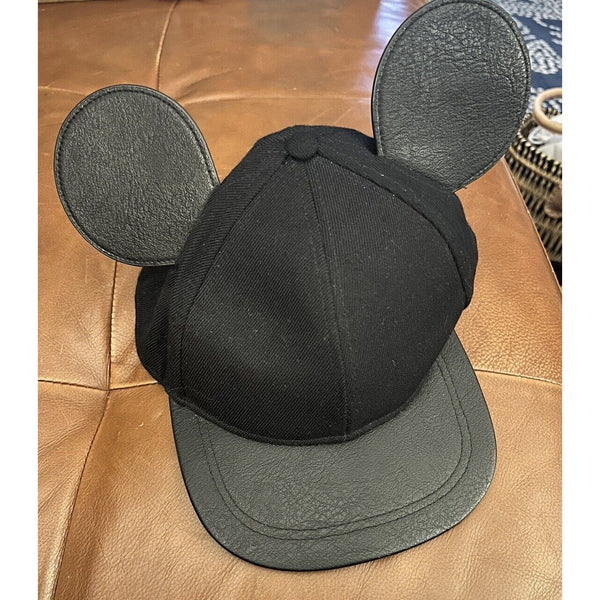 Black Mickey Mouse Ears Disney X H&M Snapback Hat / Cap OSFA