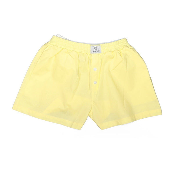 Parke Women’s Yellow Box Cotton Casual Shorts Size XS