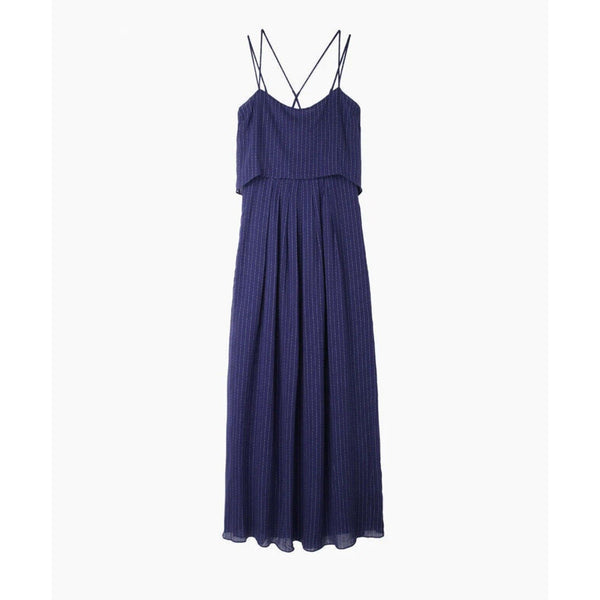 Band Of Outsiders Navy Blue Cami Maxi Dress Designer 2 US 6