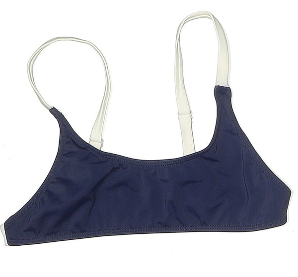NWT Coulbourne Women's Blue White Adiva Bikini Top Size Small