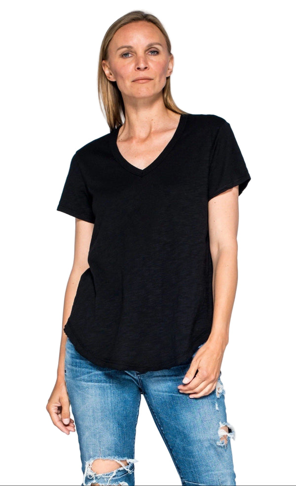 WILT Women’s Black V-Neck Tee – Size Medium