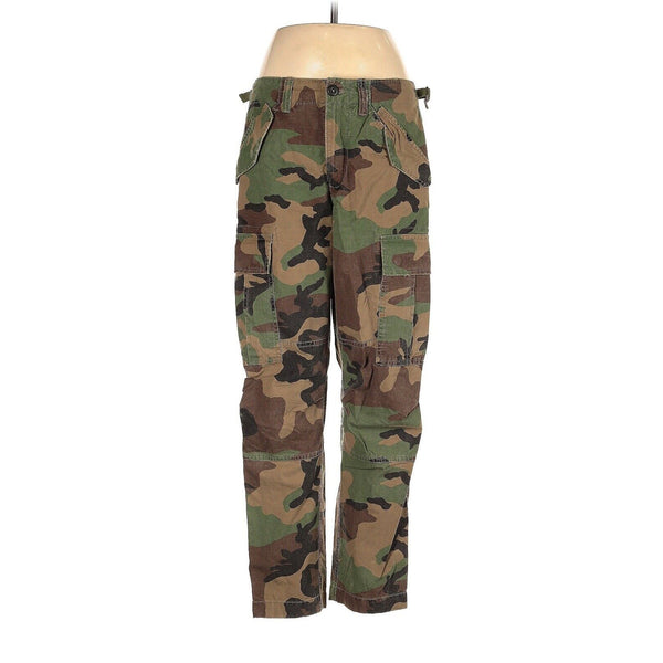 Polo Ralph Lauren Camo Utility Surplus Cargo Pants Capris Green Brown 6