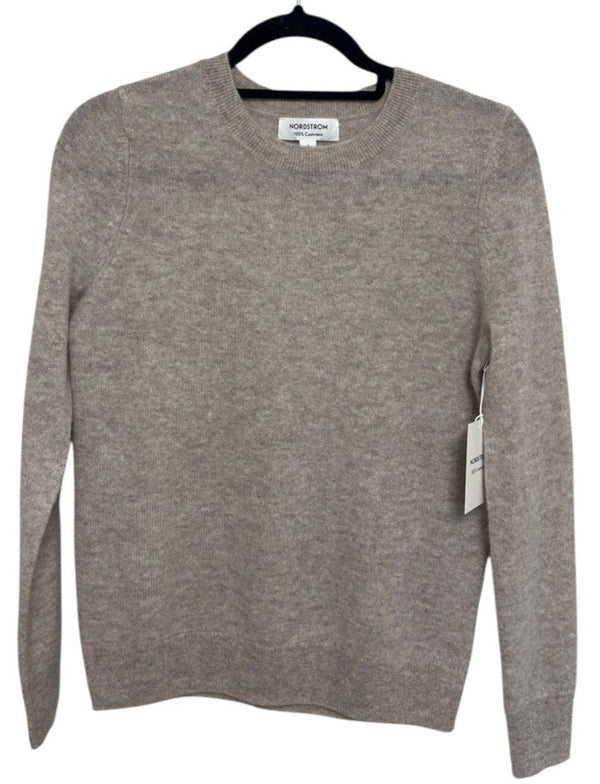 NWT Nordstrom Women’s 100% Cashmere Crewneck Sweater – Grey – Small