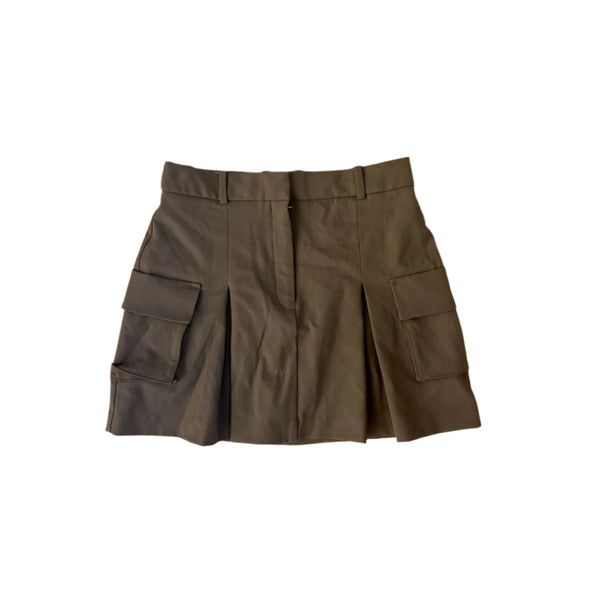 Aritzia Babaton Women's Cameo Cargo Mini Skirt – Tan Khaki, Size 6
