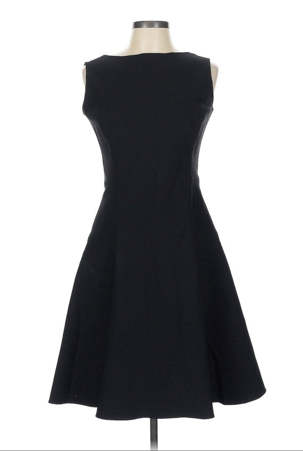 Ralph Lauren Women's Black Label Fit & Flare Open Back LBD Size 10
