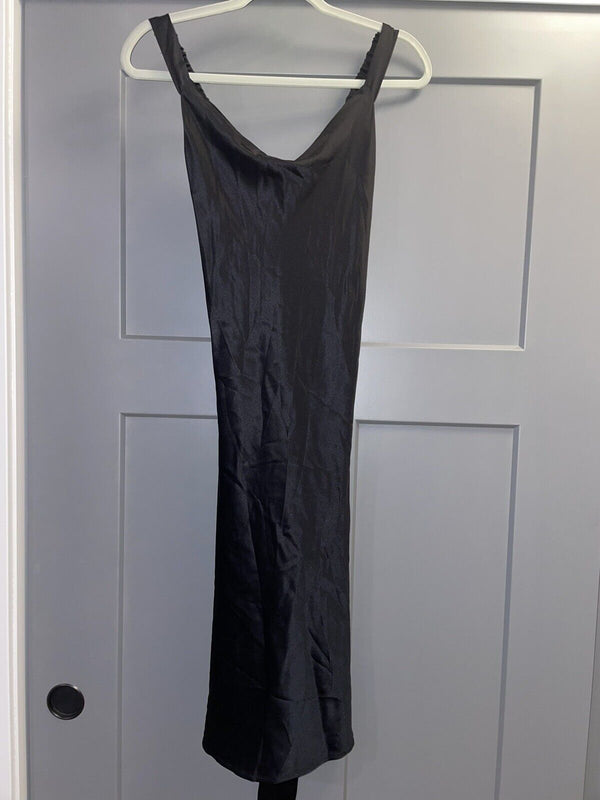 Marilyn Hatten Yolanda Silk Dress In Black Size Medium