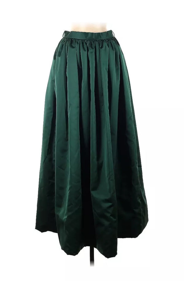 VTG Lillie Rubin Women's Emerald Green Maxi Skirt Gown Formal 8