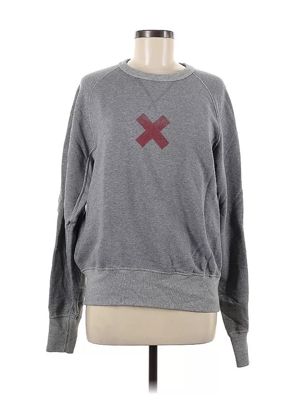 Best Made Grey Sweatshirt Red X Crewneck Medium