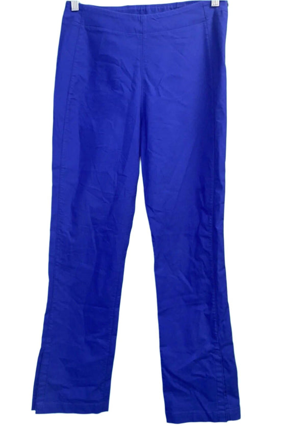 Kit and Ace Women’s Royal Blue Stretch Straight Leg Pants with Ankle Slit, Size 6