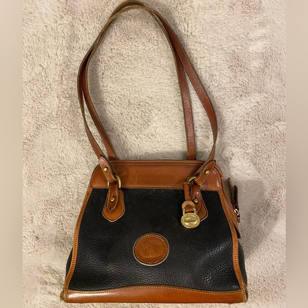 Vintage Dooney & Bourke Women’s Leather Purse – Black & Brown