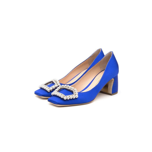 Rupert Sanderson Lumina Pump Blue Pearl Heels 40